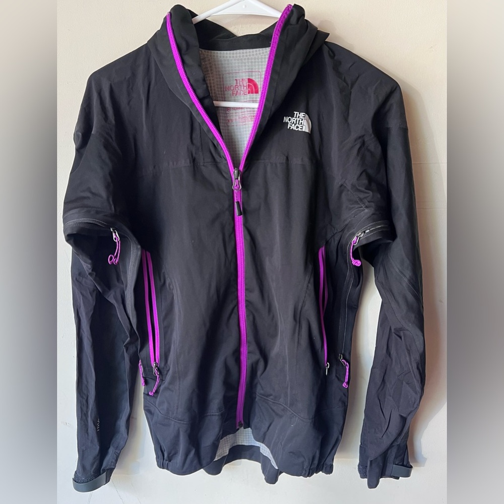 The North Face Summit Series Softshell Hoodie Black Jacket XS‎